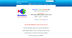 Desktop Screenshot of annettesswimschool.com