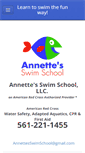 Mobile Screenshot of annettesswimschool.com